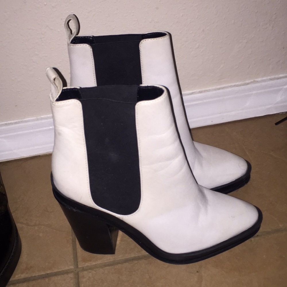 White and black #aldo boots